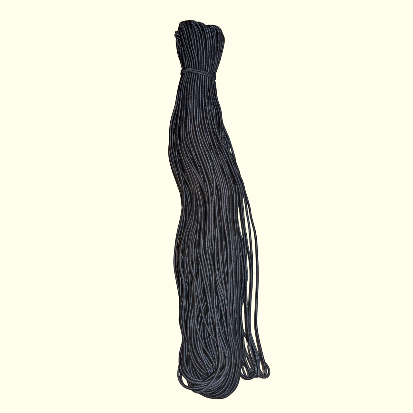 Élastique rond noir 100 mètres (diamètre 3mm)