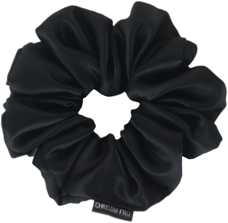 PACK EBONY | Bonnet en satin marron, chouchous et serviette microfibre