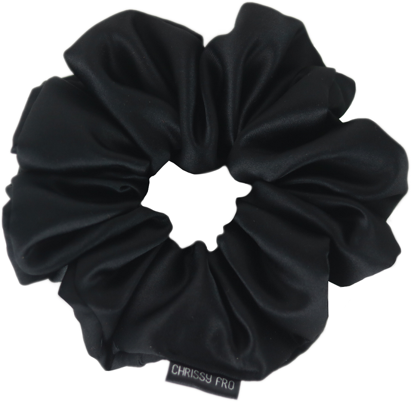 PACK CERISE Standard ou XL | Bonnet en satin réversible + 2 chouchous en satin | Noir/Rouge