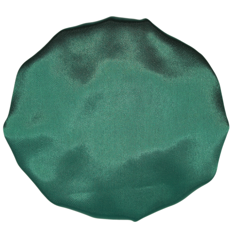 Bonnet en satin réversible ajustable "Clem" | Vert et orange