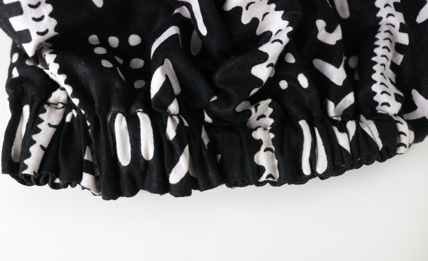 Turban noir en satin