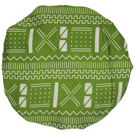 Bonnet en satin TOUCHER SOIE vert réversible et ajustable - STANDARD