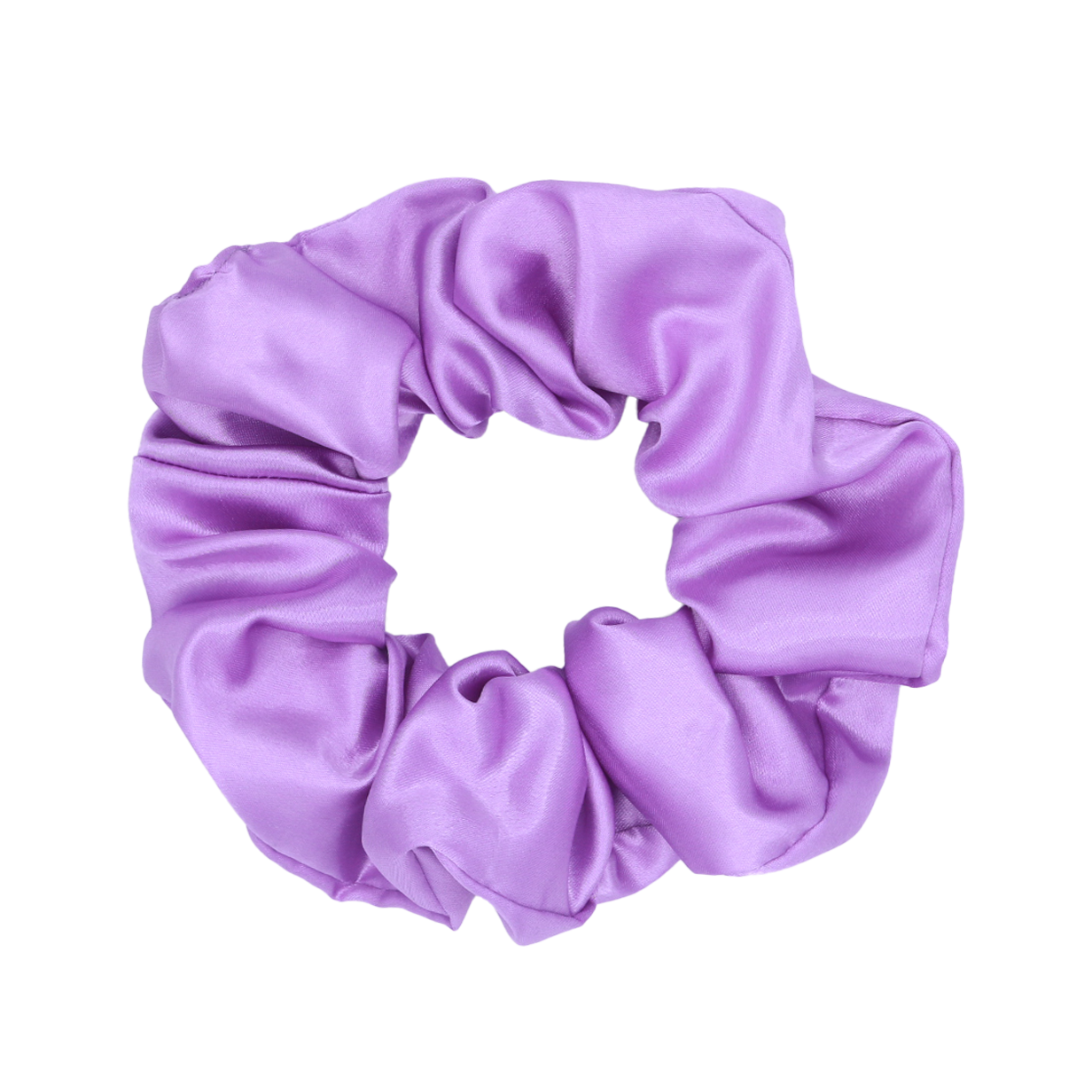 Chouchou en satin violet Jasmine - Scrunchie Taille M