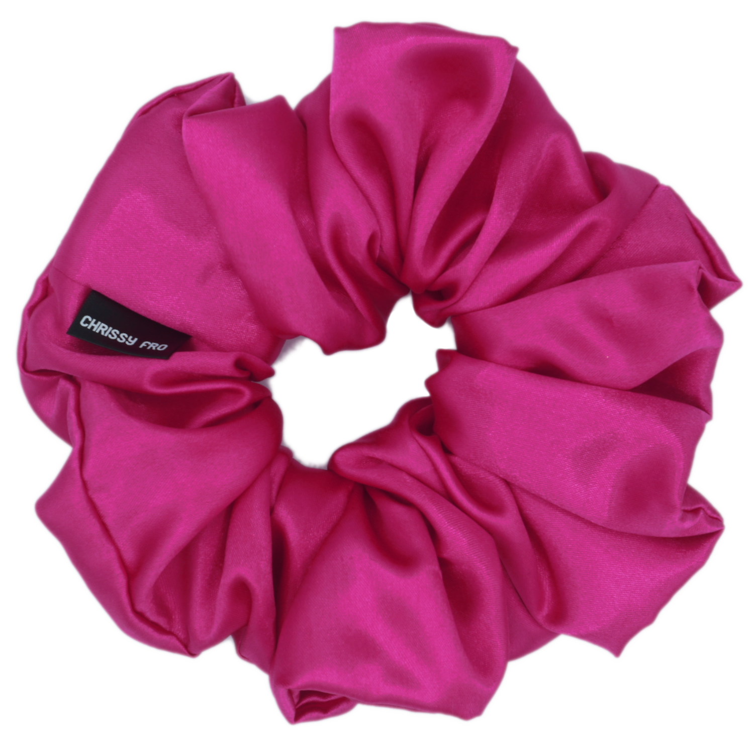 Maxi chouchou en satin rose fuchsia Lisa