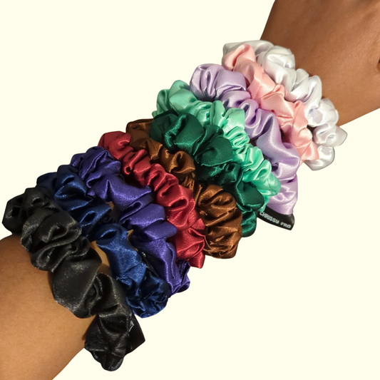 Pack de 9+1 OFFERT mini chouchous en satin