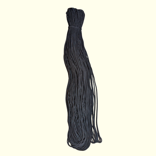 Élastique rond noir 100 mètres (diamètre 3mm)