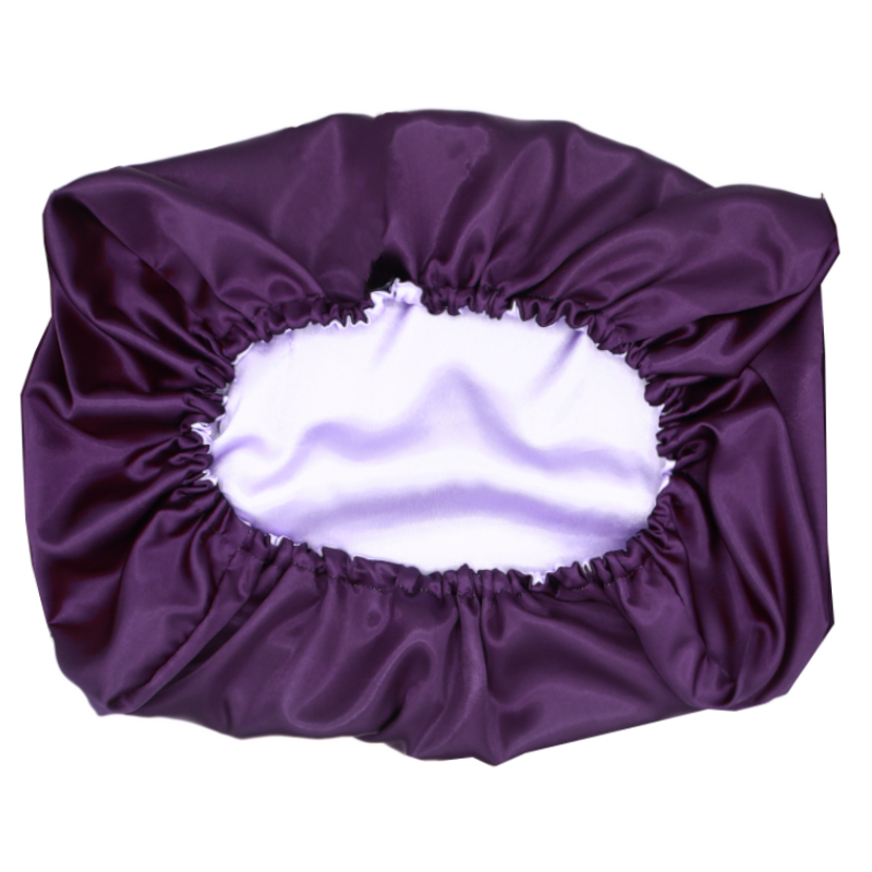 Pack de 2 Taies d'oreiller en satin réversibles violet "Valentine" - Rectangle ou Carrée